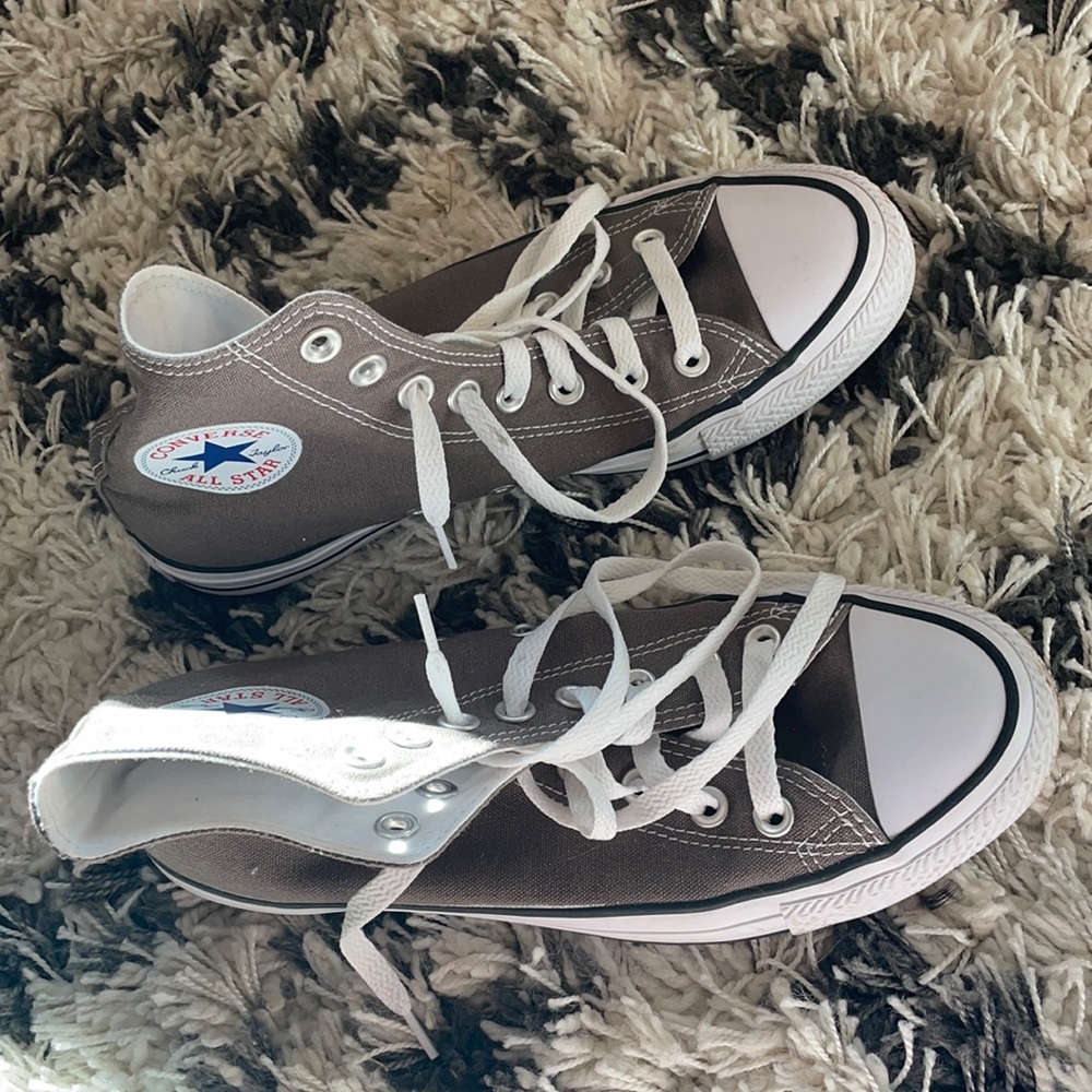 High top gray converse